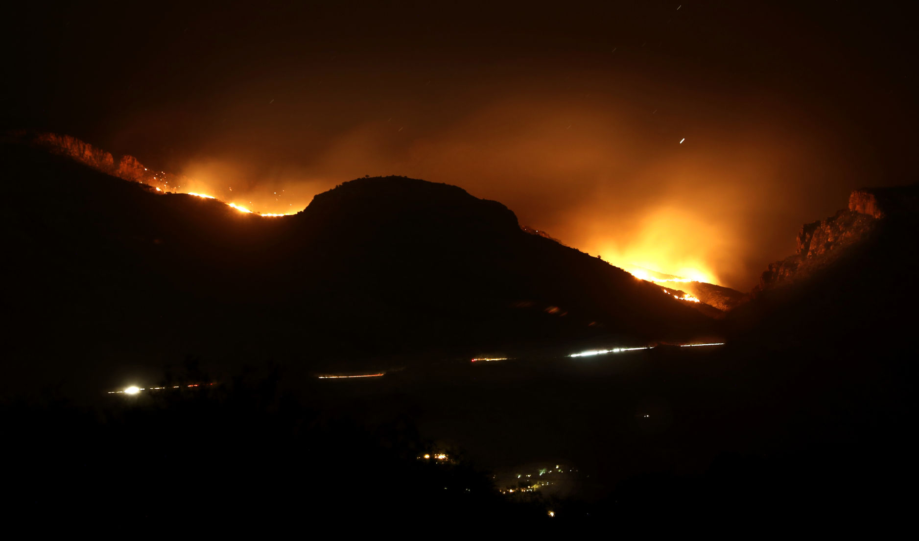 Fire in the Santa Catalina Mountains